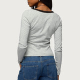 Morah Lacey Polka Dot Top