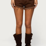 Josefina Low Rise Denim Shorts