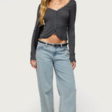 Gayle Lacey Button Up Top