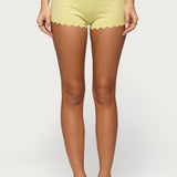 Rosie Scalloped Knit Shorts