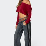 Cropped Off Shoulder Top