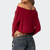 Cropped Off Shoulder Top