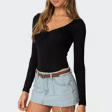 Jonah Long Sleeve V Neck Bodysuit