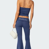 Aiyana Fold Over Flared Leggings