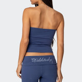 Aiyana Bow Built In Bra Tube Top