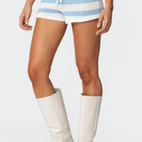 Amaris Striped Knit Shorts