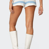 Amaris Striped Knit Shorts