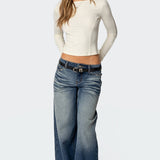 Nikola Ribbed Boat Neck Top