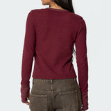 Waffle Long Sleeve T Shirt