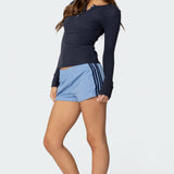 Helaine Waffle Henley T Shirt