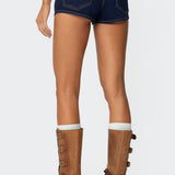 Ciel Low Rise Denim Micro Shorts