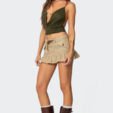 Ninna Peplum Mini Skirt