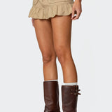Ninna Peplum Mini Skirt