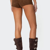 Sloane Faux Suede Micro Shorts