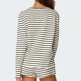 Jordyn Striped Long Sleeve T Shirt