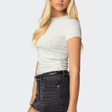 Daphney Ribbed T Shirt