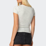 Daphney Ribbed T Shirt