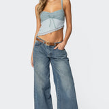 Ruffled Asymmetric Tank Top