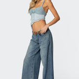 Ruffled Asymmetric Tank Top