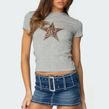 Narla Leopard Star T Shirt