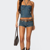 Jagger Low Rise Denim Shorts