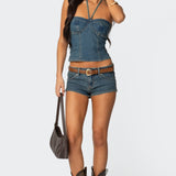 Jagger Low Rise Denim Shorts