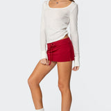 Bayside Slitted Micro Skort