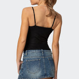 Layered Bra Cowl Neck Top