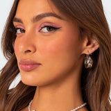 Lux Wide Hoop Earrings