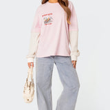 Racing Oversized Layered T Shirt
