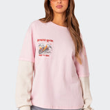 Racing Oversized Layered T Shirt
