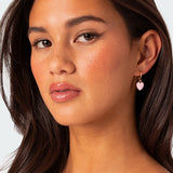 Pinky Heart Earrings