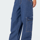 Super Baggy Oversized Belted Jeans