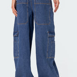 Super Baggy Oversized Belted Jeans