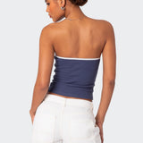 Kacey Strapless Waffle Top