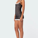 Vivian Layered Lace Mini Dress