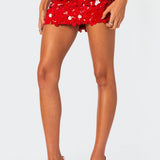 Sabina Low-Rise Sequin Mini Skirt