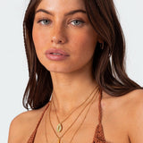 Triple Charm Layered Necklace