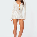Brie Cut Out Crochet Mini Dress