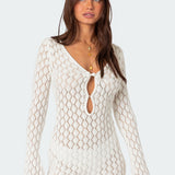Brie Cut Out Crochet Mini Dress