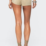 Sloane Faux Suede Micro Shorts