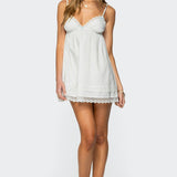 Luisa Lacey Babydoll Mini Dress