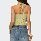 Galya Textured Halter Top