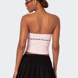 Elsie Knitted Tie Tube Top