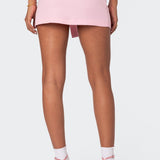 Selena Asymmetric Wrap Mini Skirt
