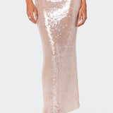 Riki Sheer Sequin Maxi Skirt