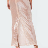 Riki Sheer Sequin Maxi Skirt