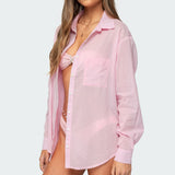 Kellen Oversized Cotton Button Up Shirt