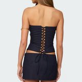 Rebel Linen Look Corset