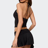 Romee Ruched Halter Top